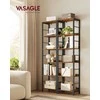 Songmics Knygų lentyna 6 lygių 30 x 40 x 178 cm pramoninio stiliaus