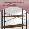 Songmics Knygų lentyna 66 x 30 x 153 cm