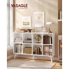 Songmics Lentyna su 8 skyriais, balta, 24 × 119,6 × 77 cm