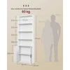 Songmics Knygų spinta 24x60x175 cm Balta MDF