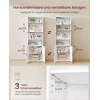 Songmics Knygų spinta 24x60x175 cm Balta MDF