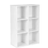Songmics Knygų spinta 97.5x65.5x30 cm Balta Saugykla