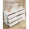 Songmics Komoda 119.4x40x75 cm Balta Saugykla