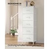 Songmics Komoda su 5 audinio stalčiais 30x39,6x116,7 cm