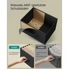 Songmics Komoda su 5 medžiaginiais stalčiais juoda