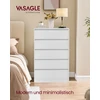 Songmics Komoda 40x119.4x97.5 cm Balta Mediena