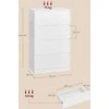 Songmics Komoda 40x60x97,4 cm Balta medžio drožlių plokštė