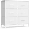 Songmics Komoda 76.7x30x73.7 cm Balta Saugykla