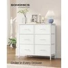 Songmics Komoda 76.7x30x73.7 cm Balta Saugykla