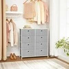 Songmics Komoda, 80x30x81.5 cm, pilka ir balta