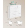 Songmics Komoda 98.8x30x96.2 cm Balta Plienas