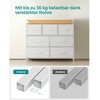 Songmics Komoda, 98x28.5x85 cm, balta