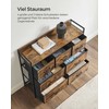 Songmics Komoda, 98x28.5x85 cm, Juoda