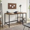 Songmics Kompiuterio stalas 140x60x74,7 cm Rudas Plienas