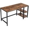 Songmics Kompiuterio stalas 140x60x74,7 cm Rudas Plienas