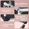 SONGMICS kosmetikos lagaminas, vežimėlis, 4-in-1 makiažo lagaminas