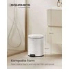 Songmics Šiukšliadėžė 6 l su Softclose dangčiu