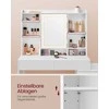 Songmics Kosmetinis staliukas 117,5x40x145 cm Baltas