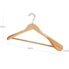 Songmics Kostiumų pakabos, 44.5x23.5x5.5 cm, Natūralios spalvos