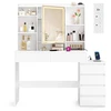 Songmics Kosmetinis stalas 40 x 124,7 x 145 cm