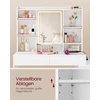 Songmics Kosmetinis stalas 40 x 124,7 x 145 cm