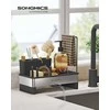 Songmics Kriauklės organizatorius, 12.7x24.7x23 cm, juodas, nerūdijantis plienas