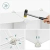 Songmics Kubo lentyna 123x31x123 cm balta plastikinė saugykla