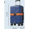 Songmics Lagaminas 65x45x25 cm Mėlynas