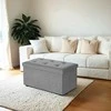 Pufas-daiktadėžė SONGMICS 76x38x38 cm 300 kg