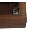 Songmics Laikrodžių dėžutė, 30x11x8 cm, ruda