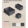 SONGMICS daiktų laikymo dėžutės stalčiams, 12 vnt. rinkinys, šiferio pilkos spalvos