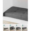 Songmics Laikymo pufas, 110x38x38 cm, pilka
