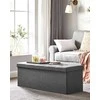 Songmics Laikymo pufas, 110x38x38 cm, pilka