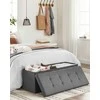 Songmics Laikymo pufas, 110x38x38 cm, pilka