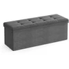 Songmics Laikymo pufas, 110x38x38 cm, pilka