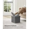 Songmics Laikymo pufas, 30x30x30 cm, pilka