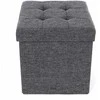Songmics Laikymo pufas, 38x38x38 cm, pilka
