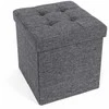 Songmics Laikymo pufas, 38x38x38 cm, pilka