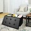 Songmics Laikymo pufas, 76x38x38 cm, juodas
