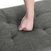 Songmics Laikymo pufas, 76x38x38 cm, pilka