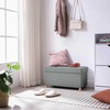 Songmics Laikymo pufas, 76x38x40 cm, pilka