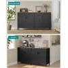 Songmics Laikymo spintelė 40x141x76 cm Ruda ir Juoda Plienas