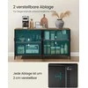 Songmics Laikymo spintelė 40x141x76 cm Ruda ir Juoda Plienas