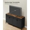 Songmics Laikymo spintelė 40x141x76 cm Ruda ir Juoda Plienas
