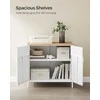 Songmics Laikymo spintelė 80x40x76 cm Balta Plienas