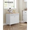 Songmics Laikymo spintelė 80x40x76 cm Balta Plienas