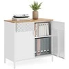 Songmics Laikymo spintelė 80x40x76 cm Balta Plienas