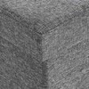 Songmics Laikymo suoliukas, 110x38x38 cm, pilkas