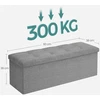 Songmics Sulankstomas suolas 110 x 38 x 38 cm