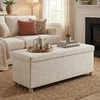 Songmics Pufas 38 x 110 x 40 cm balta